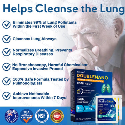 ✅TGA Approved|Zvoevo® DoubleNano COPD Relief Patch (💝 Cough, wheezing, shortness of breath, sputum, stuffy nose, bronchitis, bronchitis, allergy symptoms, lung discomfort🫁)