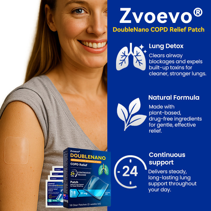 🌿🌿TGA Approved:🔥 Hot Sale - Limited Stocks 🌿 Zvoevo® DoubleNano COPD Relief Patch 🔥50% OFF🔥