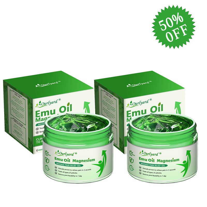 ✅Ourlyard® Magnesium & Emu Oil Massage Pain Relief Gel (🏅The Ultimate Solution for Muscle Aches, Arthritis, Joint Pain, Nerve Pain, Inflammation, and Stiffness) – Made in the USA