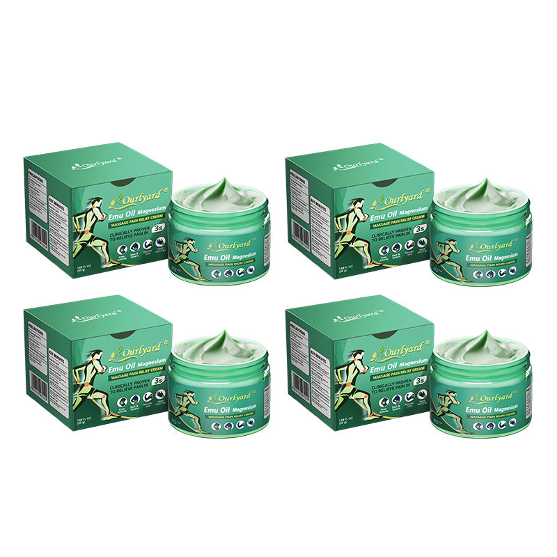 ✅🌿TGA Approved|Ourlyard® Advanced Magnesium & Emu Oil Massage Pain Relief Cream (🏅The Ultimate Solution for Muscle Aches, Arthritis, Joint Pain, Nerve Pain, Inflammation, and Stiffness)