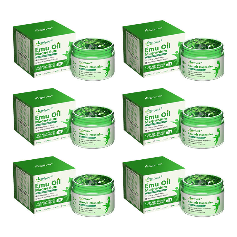 ✅Ourlyard® Magnesium & Emu Oil Massage Pain Relief Gel (🏅The Ultimate Solution for Muscle Aches, Arthritis, Joint Pain, Nerve Pain, Inflammation, and Stiffness) – Made in the USA