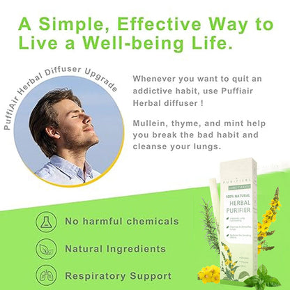 🏅【Upgraded 600-Puff】Furzero®  Mullein Relaxation Stick – Soothes Lungs, Detoxifies, Freshens Breath